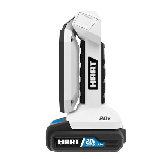 HART 20V Cordless Folding Project Light Kit 850 Lumens w/ 1.5Ah Battery & Charger NEW