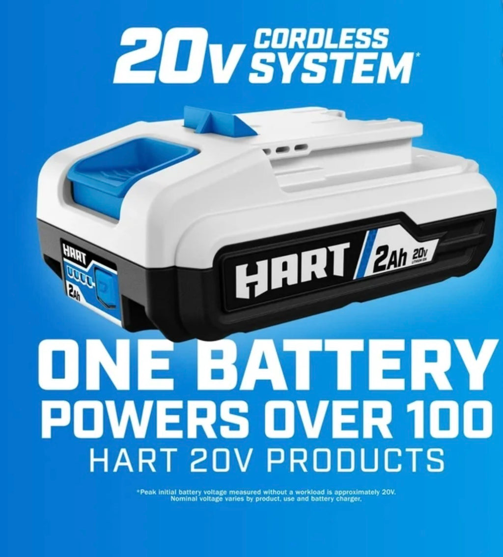 HART 20V Cordless Folding Project Light Kit 850 Lumens w/ 1.5Ah Battery & Charger NEW