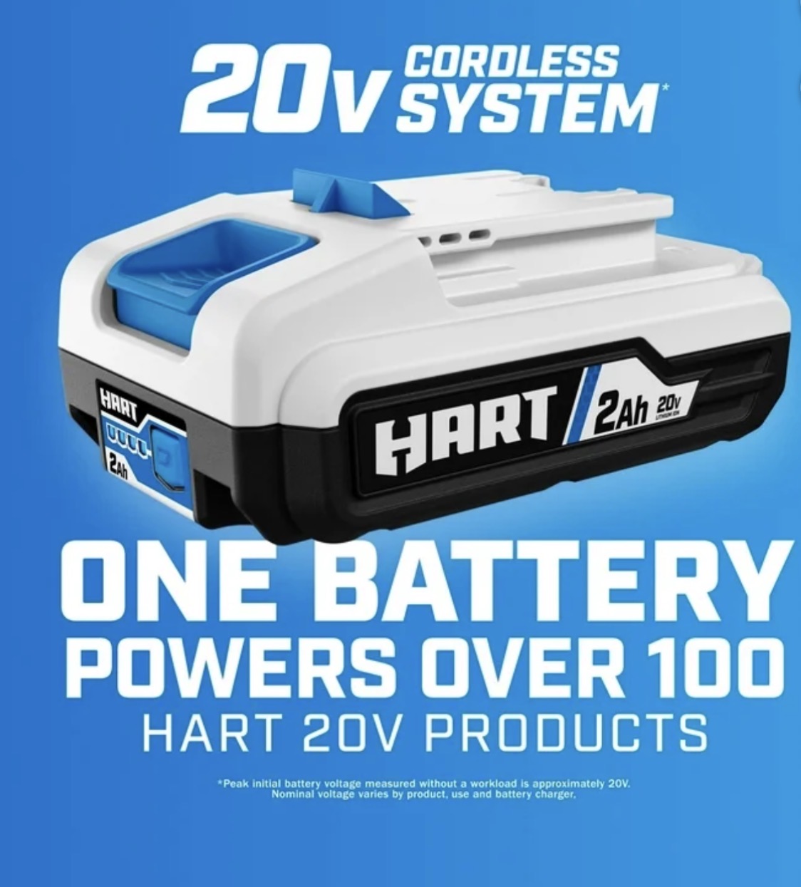 HART 20V Cordless Folding Project Light Kit 850 Lumens w/ 1.5Ah Battery & Charger NEW