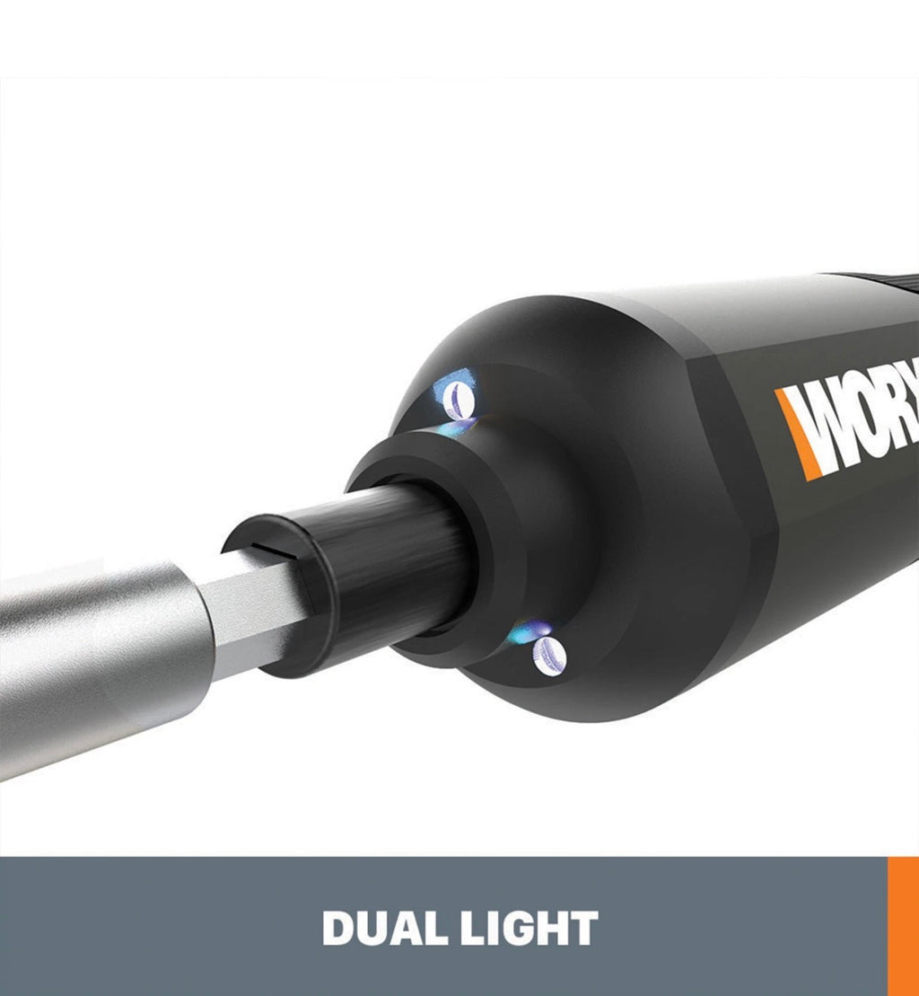 WORX 4V Cordless Electric Screwdriver Kit USB Rechargeable with 12 Bits & Storage Case