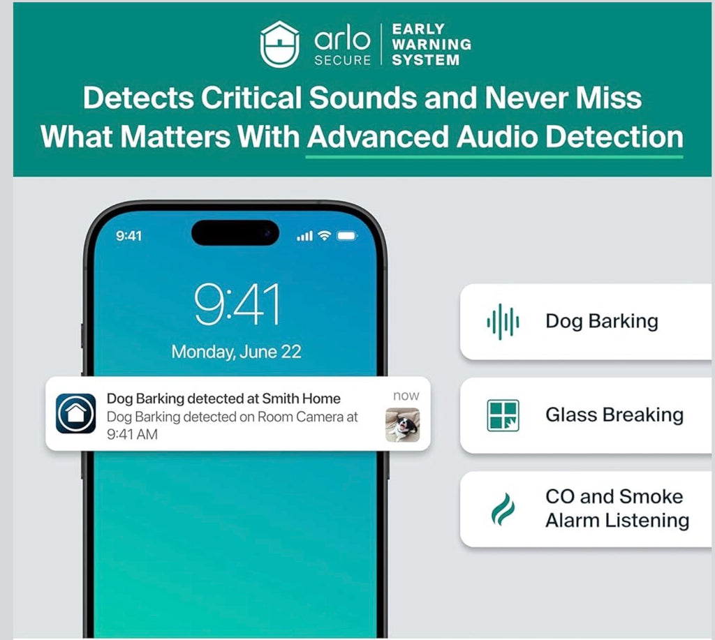 Arlo Essential 2K Indoor Security Camera (2025) – Pan & Tilt, Smart Motion Tracking, Person & Pet Detection, 6-Month Secure Plus Included